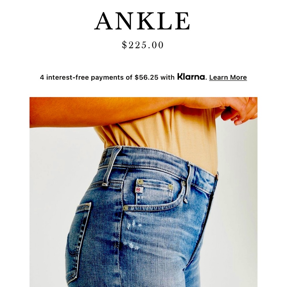 AG Farrah skinny ankle jeans